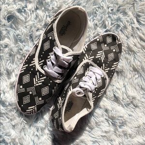 Charlotte Russe | Black & White | Laced Sneakers